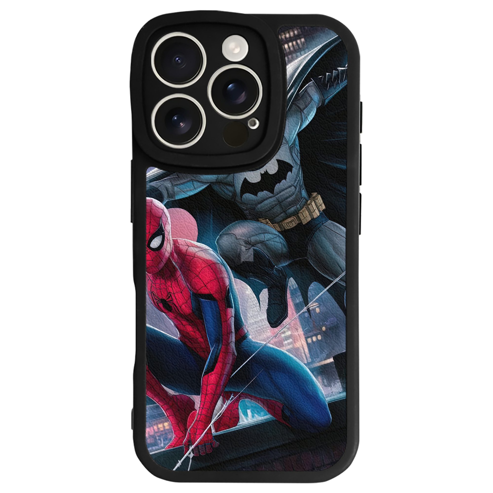 （画像用） Spider Man スパイダーマン 【iPhone 16シリーズ対応】シリコンスマホケース（レザー調） 材質：シリコン